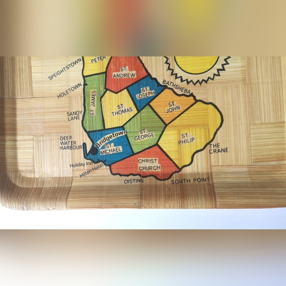 ✨Vintage Barbados Serving Tray Wood Decorative Souvenir Home Decor - Picture 3 of 7